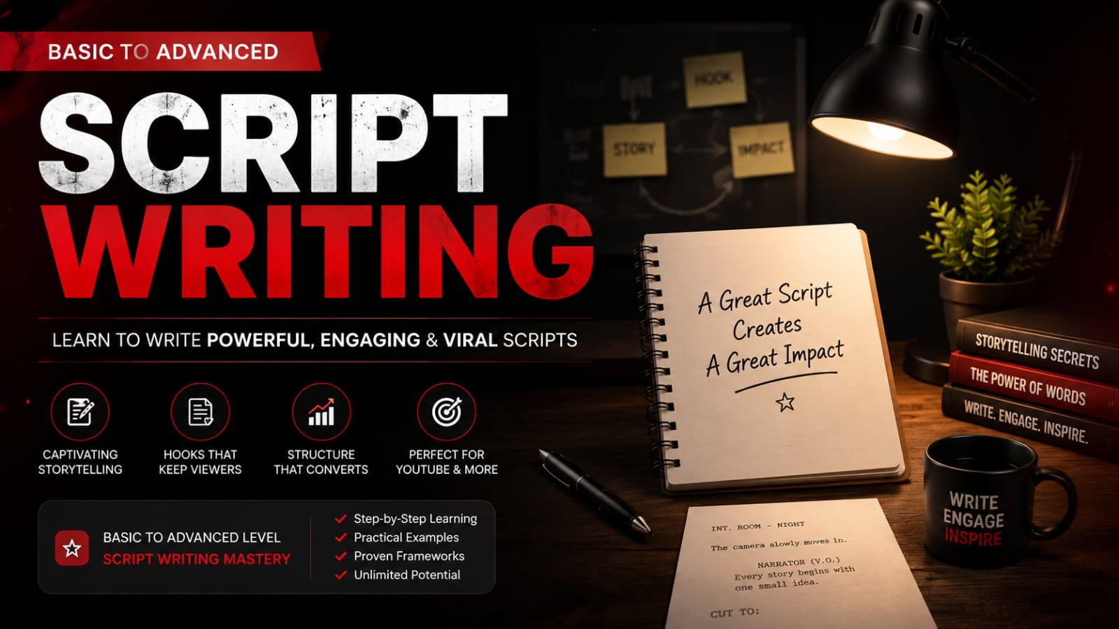 Script Writing course banner